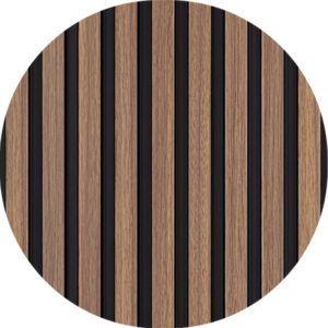 Panel WPC Lambrín <br>Color negro/parota L12