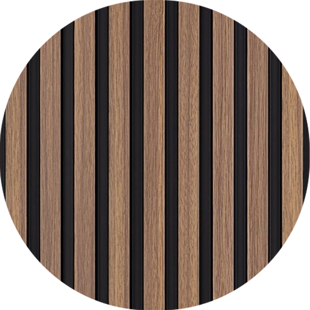 Panel WPC Lambrín <br>Color negro/parota L12